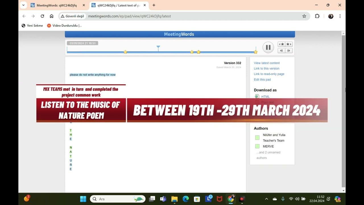 YouTube video player